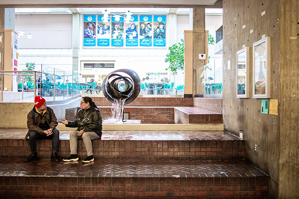  Tsutakawa fountain in Seattle Central Broadway Edison campus 