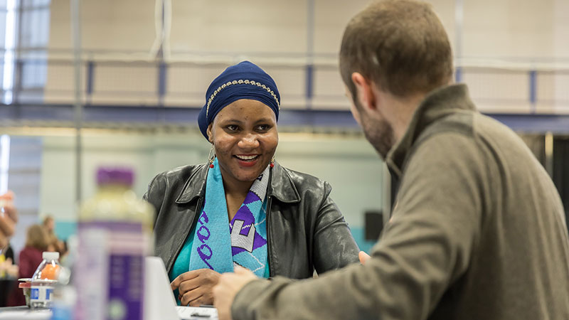  Student career event at Seattle Central College 