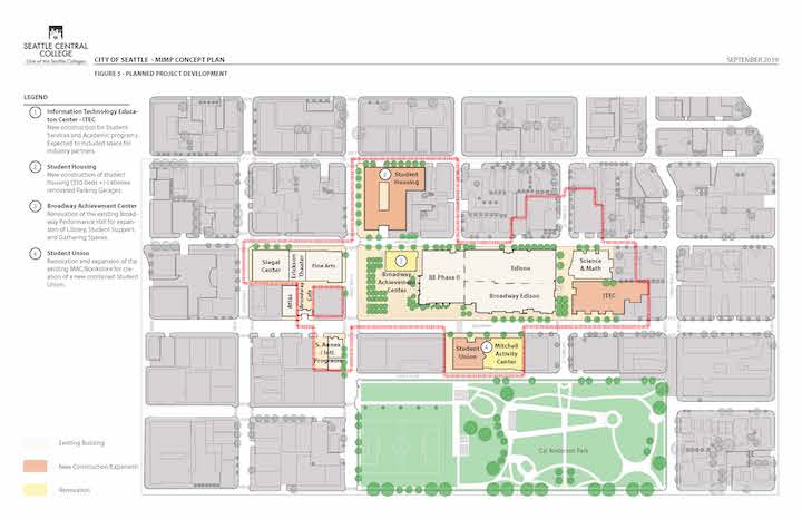 Central College Campus Map A Map Of The Future Campus | Seattle Central College