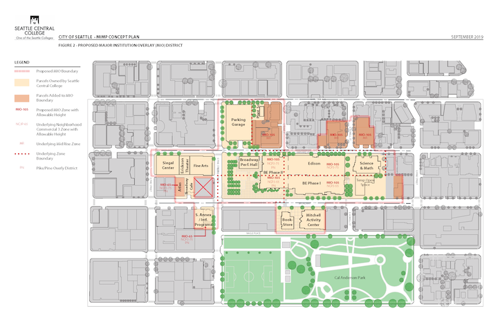 Proposed Major Institution Overlay District Map