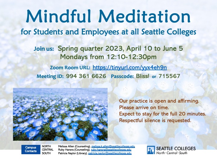 mindful meditation Spring 2023